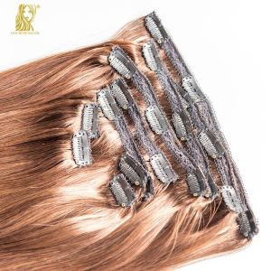 Clip dans l'extension de cheveux humains